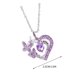 thumbnail image 3 of Collar con Colgante de Corazón Bicolor para El Día de La Madre | Joyería de Moda con Largo Ajustable para Mamá | Elegante Diseño con Incrustaciones | Material Duradero y Brillante | Regalo para Celeb, 3 of 3