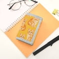 thumbnail image 7 of JIALIOU Nylon Trifold Card Wallet with ID Window Zipper Pocket for Men Women Teen Cute Orange Cat, 7 of 7