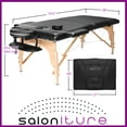 thumbnail image 7 of Saloniture Professional Portable Folding Massage Table with Carrying Case - Black, 7 of 7