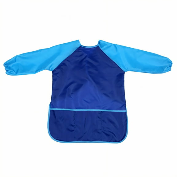 AUQ Kids Apron,Skin-Friendly Taffeta Toddler Apron,Large Front Pocket Apron with Pockets,M