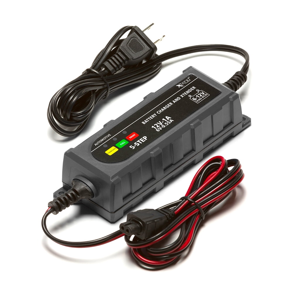 Chrome Battery 12V (12 Volt) 1amp Xtend Battery Charger for Polaris Atv