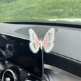 thumbnail image 5 of 3D Embroidered Butterfly Car Decorations, Adhesive Wing Waving Butterfly Ornaments for Women Girls, Interior Dashboard Accessories for Car & Home, Purple, 5 of 9