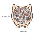 thumbnail image 3 of Cat Shaped Puzzles Wooden Cat Jigsaw Puzzles 145 PCS Puzzle Wood Colored, 3 of 8