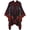 A-wine Red, variant on PIKADINGNIS Women Pattern Shawl Warm Long Sweater Open Front Cardigan Coat Cape Wraps Retro Winter Scarf Blanket