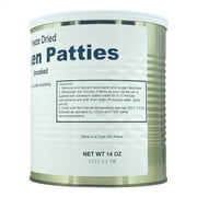 Military Surplus Uncooked Freeze Dried Chicken Patties 25 Plus Years Long Shelf Life Emergency Preparedness Survival Food for Camping and Backpacking #10 Can - 1 Can (15 Patties/28oz/Can)