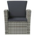 thumbnail image 2 of vidaXL 8 Piece Garden Lounge Set with Cushions Poly Rattan Grey, 2 of 5