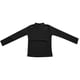 thumbnail image 3 of MHFRRA Una Camiseta Informal y Cálida con Una Capa Base de Terciopelo Alemán de Manga Larga y Cuello Semialto Estilo Maillard. Negro, 3 of 3