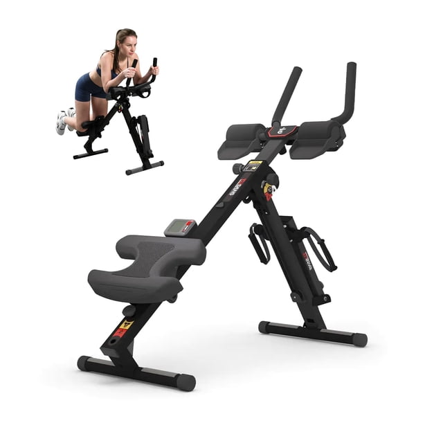 Máquina abdominal plegable 3 en 1 TOUSAINS con remo y cable