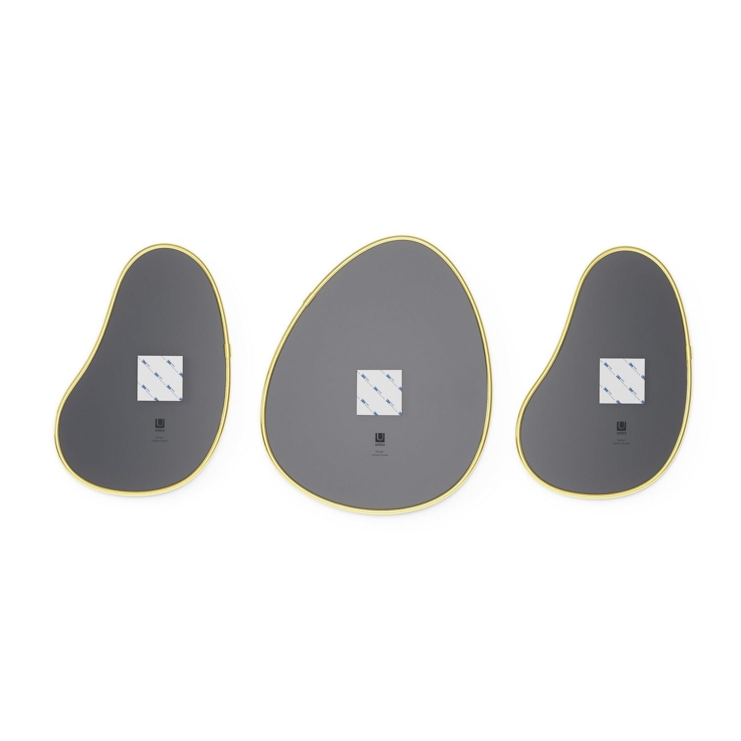 Umbra Miroirs Hubba Pebble, Lot de 3
