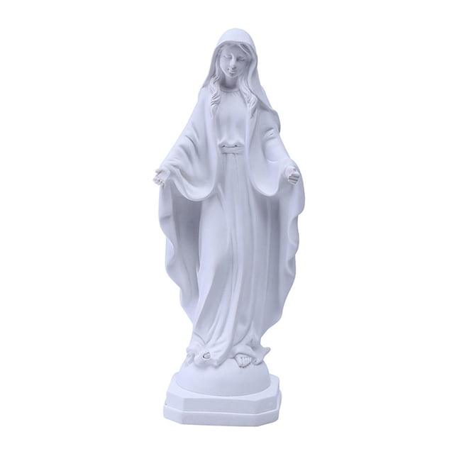 Resin Figurines Sculpture Cabinet Religious Christian Virgin Mary Statue
