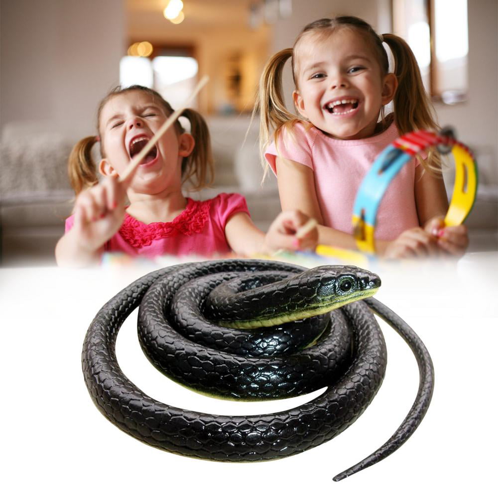 SCARY Plastic Rubber Snake Toy Scare Birds Mice Repeller Realistic Fake SET OF 3 