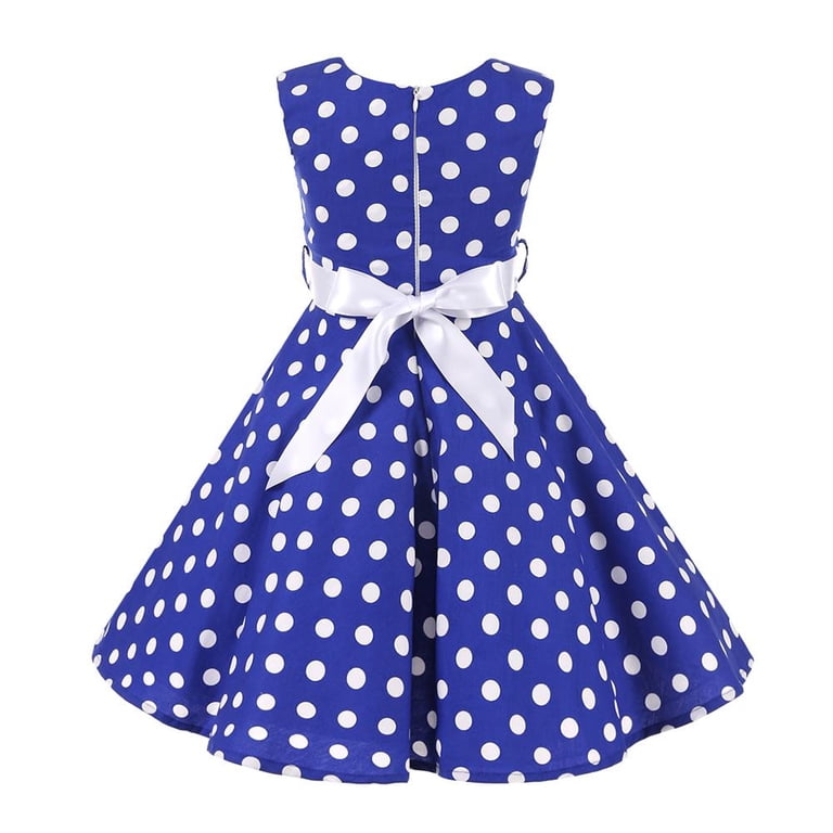 Ibtom Castle Kids Girls 50s Vintage Polka Dot Casual Dress Swing Rockabilly Prom Party Dresses Audrey Wedding Formal Cocktail Evening Gown 9-10 Years Ibtom Castle Kids Girls 50s Vintage Polka Dot Casual Dress Swing Rockabilly Prom Party Dresses Audrey Wedding Formal Cocktail Evening Gown 9-10 Years