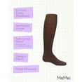 thumbnail image 3 of MeMoi Girls Ultra-Soft Opaque Pima Cotton-Rich Mini-Ribbed Sweater Tights - Girls - Female, 4, Cocoa, 3 of 12
