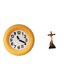 thumbnail image 1 of Reloj De Pared Silencioso Contemporáneo Con Escultura Religiosa De Jesús Y Estatua De La Virgen María Para Decoración De Mesa En Dormitorio, Cocina, Comedor., 1 of 8