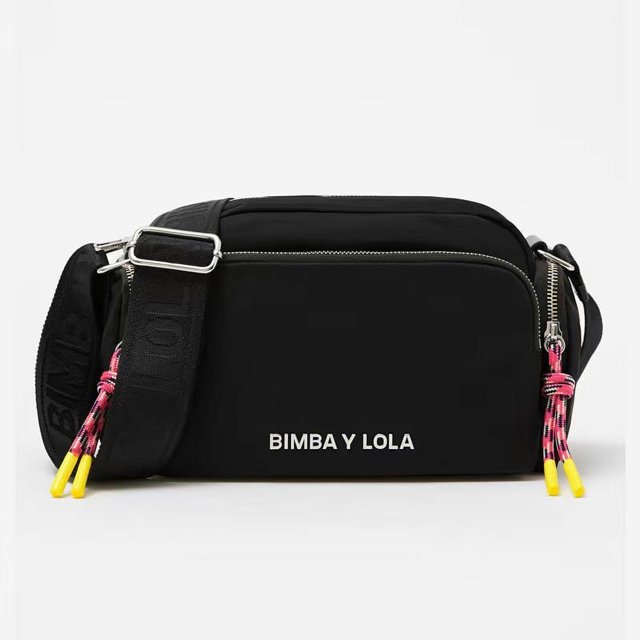 Bolso español con una sola correa para el hombro BIMBA Y LOLA2023, novedad de verano, bolso para cámara, bolso cruzado con letras para mujer