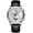 Black leather - white steel - white surface, variant on Black Internet celebrity waterproof sports fashion trend stainless steel quartz men's watch