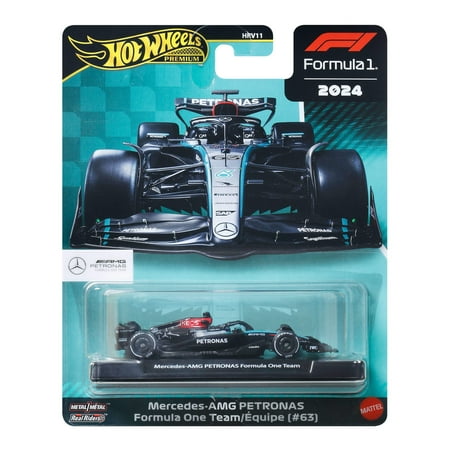 Hot Wheels 1:64 Scale Premium Die-Cast Formula 1® Collectible Toy Race Car (Styles May Vary)