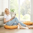thumbnail image 4 of Juego de cojines para suelo Degrees of Comfort, naranja y amarillo, 4 of 7