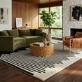 thumbnail image 3 of Rug Branch Domus Abstract Indoor Area Rug, Cream Black, Modern - Living Room, Bedroom, Dining Room, and Kitchen, 3 of 7