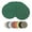 Dark Green, variant on Sm:)e 15 Inch Round Braided Woven Placemats Set of 4, Cotton Polyester Washable Heat Resistant Placemats, Decor for Kitchen Dining Table and Party(Ivory)