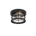 thumbnail image 3 of Elegant Lighting Carla 10" Outdoor Flush Mount in Black, 3 of 8