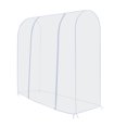 thumbnail image 1 of Housse de Support à Vêtements Transparente en PEVA, Housse de Rail à Roulettes, Fermeture Éclair Claire, Vêtements, Sac Étanche à la Poussière et à l'Eau, Rangement et Présentation de Vêtements, 1 of 5