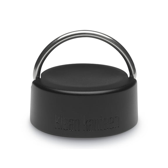 Klean Kanteen Wide Loop Cap with Bale - Dishwasher Safe, Stainless Steel Bottle Cap - Compatible with Wide Mouth Bottles - Black