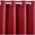 thumbnail image 2 of DREAM ART Indoor/Outdoor Curtains - Grommet Top Waterproof Windproof, Blackout Outdoor Drapes for Porch Gazebo Privacy(2 Panel,W54xL96, Radiant Red), 2 of 3