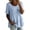 Blue(Womens Shirts), variant on Peplum Tops for Women Short Sleeve Asymmetrical Ruffle Blouses Casual Linen Feel Babydoll Shirts Summer Tunics