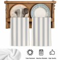 thumbnail image 6 of Blue Striped Kitchen Towels Set of 2, Modern Stripes Farmhouse Soft Microfiber Dish Towels, Absorbent Quick-Dry Washable Dishcloths for Kitchen Cleaning, Drying Dishes, 18x28 Inches, 6 of 9