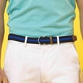 thumbnail image 2 of Asquith & Fox Mens Two Colour Stripe Braid Stretch Belt, 2 of 2