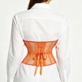 thumbnail image 2 of Duoif Wide Belts for Women Dresses Elastic Leather Lace Underbust Belts Vintage Stretch Belt, 2 of 8