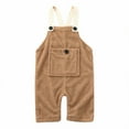 thumbnail image 4 of KaLI_store Little Girl Pants Girl's Elastic Waist Flare Leg Ribbed Knit Casual Stretch Long Pants,Brown, 4 of 5