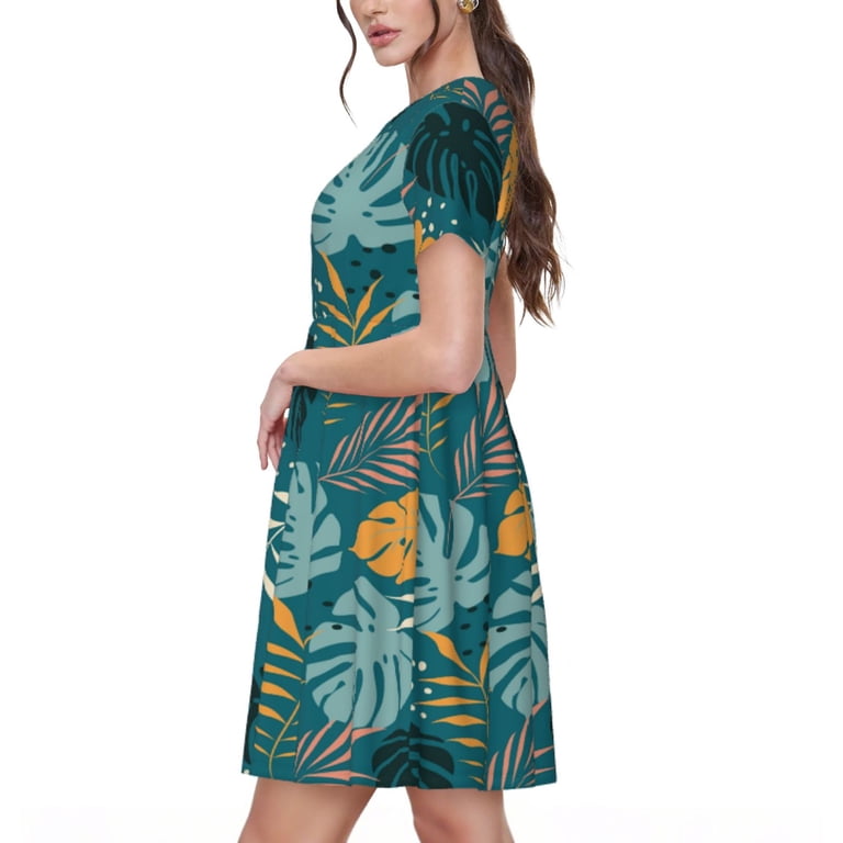 tropical short sleeve dress Buy Multi Tropical Print Seminal x Lindsey Cherek Waller Short Sleeve Tie Waist Shirt Dress from Next USA