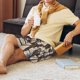 thumbnail image 5 of Fotbe Vector Butterflies Pantalones Cortos de Pijama para Hombre, Ropa de Dormir, Pantalones de Pijama Cortos para Hombre-Small, 5 of 6