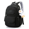 thumbnail image 1 of Mochila Mujer Moda Mochilas Escolares Impermeable con Colgante para Deportes (Negro), 1 of 7