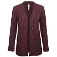 thumbnail image 2 of KOGMO Women's Cable Knit Sweater Cardigans with Buttons and Pockets, 2 of 6