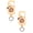 Orange, variant on Retractable ID Holder, 2 Pack Badge Reel with Transparent Shell and Carabiner Keychain, Belt Clip Badge Holder for Employee Gift and Office Supplies