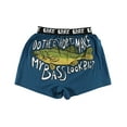 thumbnail image 3 of LazyOne Funny Animal Boxers, Novelty Boxer Shorts, Humorous Underwear, Gag Gifts for Men, Fishing, River, Lake (Bass, Medium), 3 of 7
