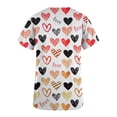 thumbnail image 5 of TIMIFIS Blouse d'Uniforme de Travail pour Femmes, Manches Courtes, Col en V, avec Poches - Blanc, 5 of 5