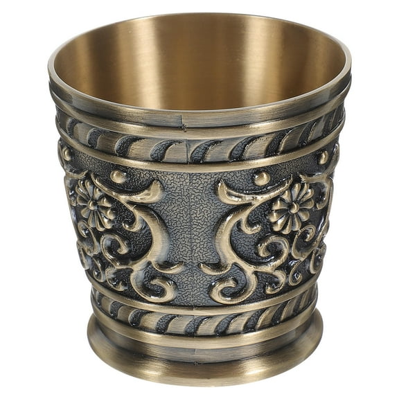 QIFULL Retro Coffee Metal Tea Cup Designed for Home Use with Elegant Vintage Style