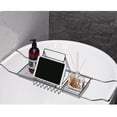 thumbnail image 4 of Guardoinrt Support de Baignoire en Acier Inoxydable Argent Chaud pour Plateau s'Adapte à Presque un Caddy Étagère de Rangement pour Baignoire Bras Réglable, 4 of 6