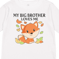 thumbnail image 4 of Inktastic My Big Brother Loves Me- little fox Boys or Girls Long Sleeve Toddler T-Shirt, 4 of 5
