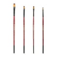 thumbnail image 6 of Creative Mark Ebony Splendor Short-Handled Synthetic Sable Paint Brush, Shader # 4, Pack of 3, Teijin Multi-Filament Hair, Handcrafted Synthetic Paint Brushes for Acrylic, Watercolor Painting and More, 6 of 7
