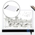 thumbnail image 4 of KLKCMS LED Light Box Pad Tracing Drawing Board Design Copy Stencil Lightbox A4 3 Levels Dimmable, 4 of 9