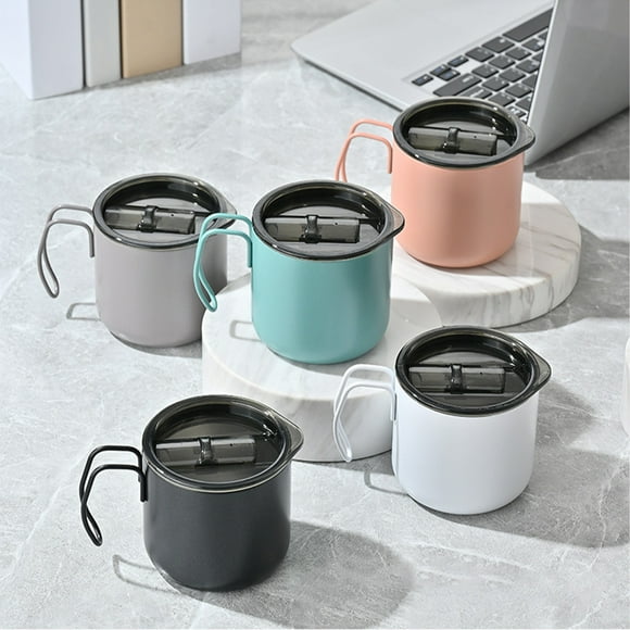 Oefntac Savings Coffee Mugs 304 Stainless Steel Insulated Cup 12oz Coffee Cup Double Layer Vacuum Insulated Office Cup Handle Cup Mug