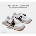thumbnail image 3 of LUCKY STEP Stylish Retro Casual Comfortable Running Walking Shoes,Grey&Black,Womens, 3 of 11