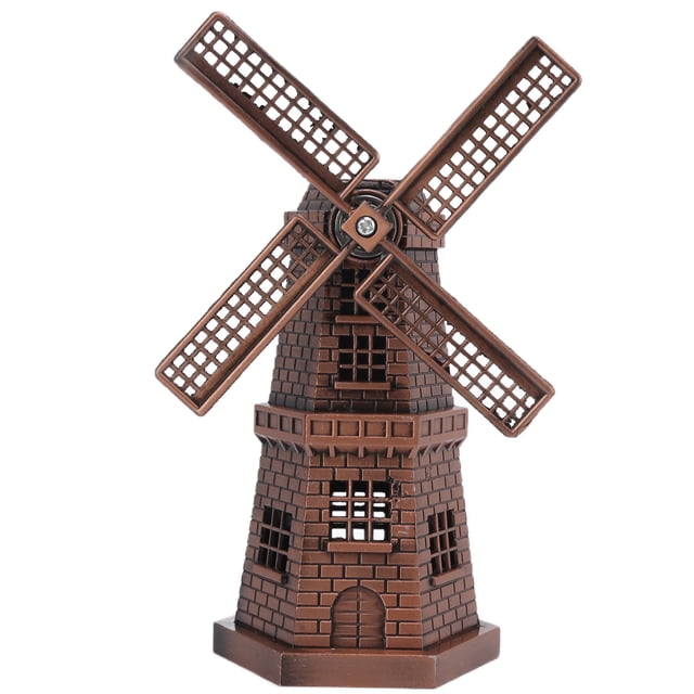 Mini Windmill,Windmill Decor Retro Style Windmill Wind Millfor Home Dependable Performance