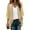 Khaki, variant on VgaVtl Women's Cardigans Open Front Yellow Basic Long Sleeve Light Cardigans for Women Summer Solid Loose Casual Cardigans