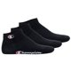 thumbnail image 1 of Champion calcetines unisex, paquete de 3 - cuarto calcetines, básico, logotipo Negro EU 35-38, 1 of 3